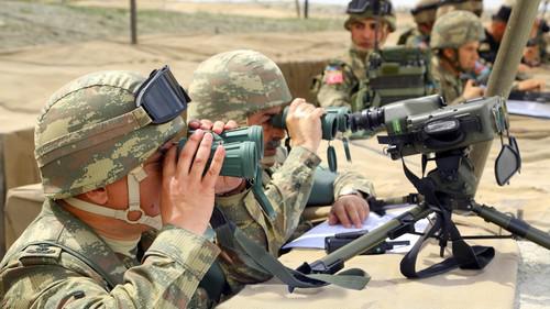 Учения азербайджанской армии. 3 мая 2019 года. Фото с сайта Минобороны Азербайджана. https://mod.gov.az