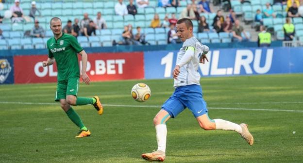 Игрок футбольного клуба "Сочи". Фото: пресс-служба ФК "Сочи", http://www.pfcsochi.ru/mediabank/365/