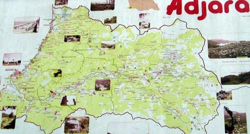 Туристическая карта Аджарии. Фото Юлии Кашеты для "Кавказского узла"
