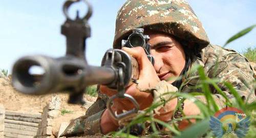 Солдат армии Нагорного Карабаха. Фото пресс-службы Минобороны. http://www.nkrmil.am/news/view/2438