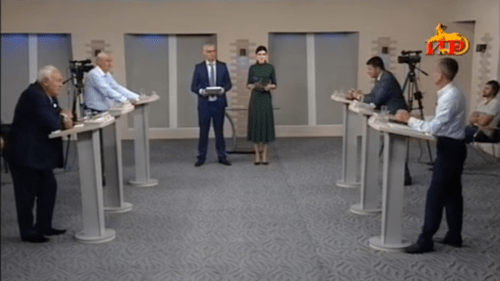 Предвыборные дебаты кандидатов в парламент Южной Осетии. 30 мая 2019 года. Скриншот видео. https://youtu.be/qo504Hi5cc8