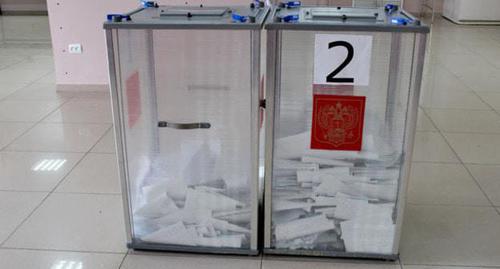 Урны для голосования. Фото Эммы Марзоевой для "Кавказского узла"