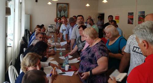 Голосование на участке в консульстве Южной Осетии во Владикавказе. 9 июня 2019 года. Фото Эммы Марзоевой для "Кавказского узла"