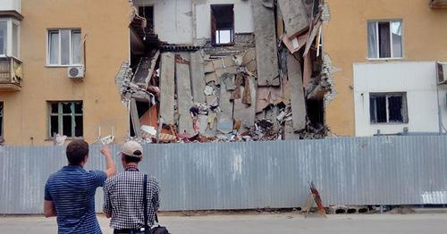 Разрушенный дом в Советском районе Волгограда. Фото Татьяны Филимоновой для "Кавказского узла"