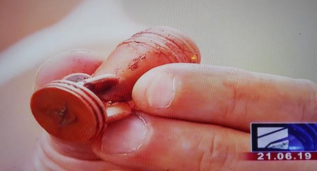 Резиновые "торпеды", которыми обстреливали участников протеста в Тбилиси. Фото Инны Кукуджановой для "Кавказского узла"