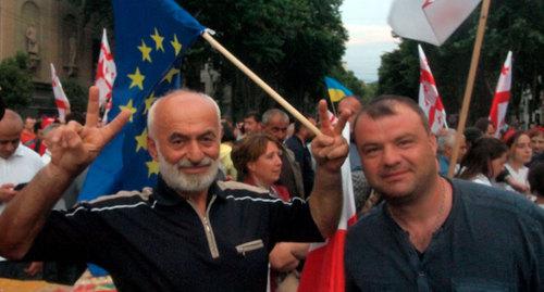 Участники шествия в Тбилиси. Фото Беслана Кмузова для "Кавказского узла".