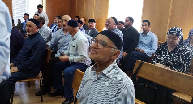 Во время рассмотрения апелляции ингушского старейшины Ахмеда Барахоева в Верховном суде Кабардино-Балкарии. Фото Людмилы Маратовой для "Кавказского узла"