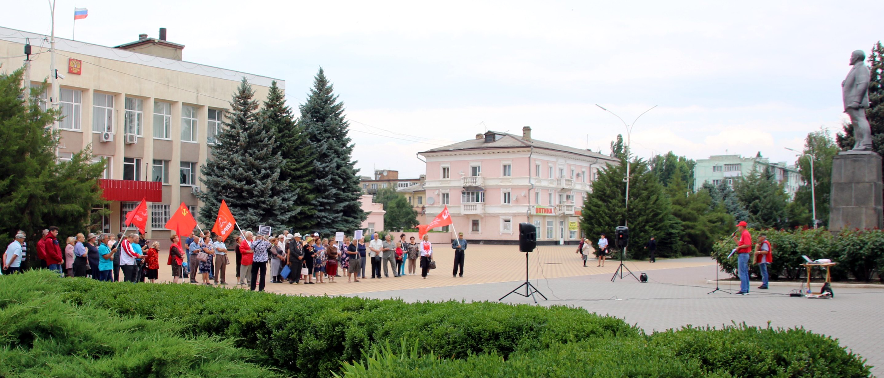 Митинг в поддержку Грудинина в Красном Сулине, 13 июля 2019 года. Фото Вячеслава Прудникова для "Кавказского узла".