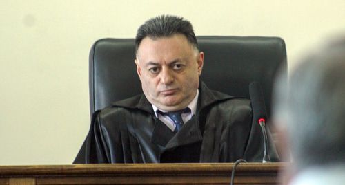 Давид Григорян в зале суда. Фото Тиграна Петросяна для "Кавказского узла"