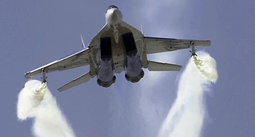 МиГ-29. Фото: Александр Маркин https://commons.wikimedia.org/wiki/Category:Mikoyan_MiG-29#/media/File:Flight_(6051614806).jpg