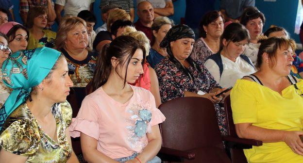 Сход в Чертковской. Ростовская область, 22 августа 2019 года. Фото Вячеслава Прудникова для "Кавказского узла"