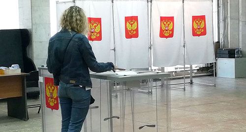 Голосование на избирательном участке в Волгограде. 8 сентября 2019 года. Фото Татьяны Филимоновой для "Кавказского узла".