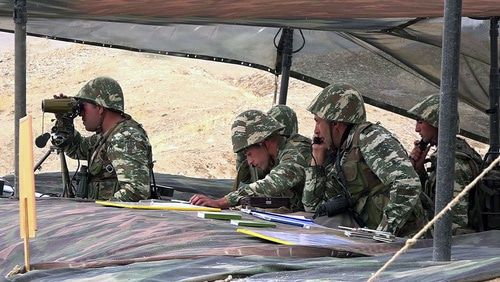 Азербайджанские военные на позициях. Сентябрь 2019 года. Фото пресс-службы Минобороны Азербайджана, https://mod.gov.az