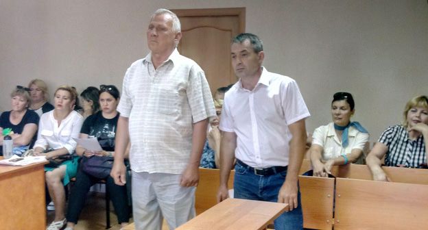 Сергей Черневский и Иван Бражко в зале суда, июнь 2019 года. Фото Константина Волгина для "Кавказского узла"
