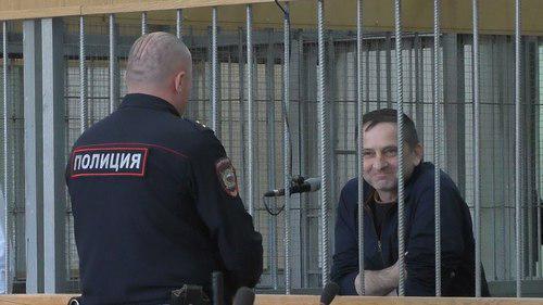 Тимур Хамхоев в военном суде Нальчика. Кадр видео "Кавказского узла"