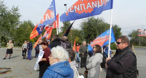 Участники митинга в Волгограде. Фото Татьяны Филимоновой для "Кавказского узла"