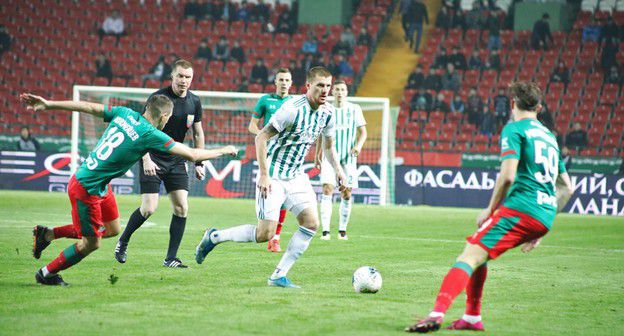 Игра "Ахмата" с "Локомотовом" 18 октября 2019 года на фоне полупустых трибун. Фото пресс-службы ФК "Ахмат", http://fc-akhmat.ru/page/11038