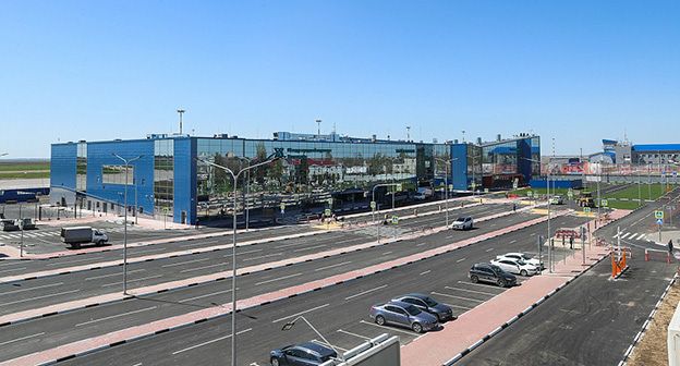 Терминал междунарогодного аэропорта Гумрак в Волгограде. Фото: CC BY-SA 3.0/Администрация Волгоградской области. https://commons.wikimedia.org/wiki/File:Gumrak_Airport_012.jpg