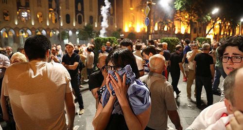 Разгон митинга в Тбилиси. 20 июня 2019 г. Фото: REUTERS/Irakli Gedenidze
