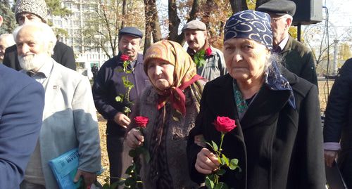 Участники митинга памяти жертв политических репрессий в Нальчике. Фото Людмилы Маратовой для "Кавказского узла"