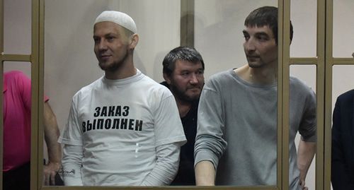 Арсен Джеппаров (слева) в зале суда. 12 ноября 2019 года. Фото Константина Волгина для "Кавказского узла"
