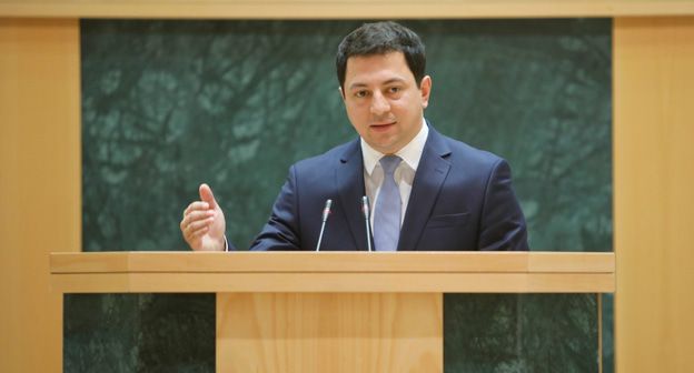Председатель парламента Грузии Арчил Талаквадзе. Фото: пресс-служба парламента Грузии. http://www.parliament.ge/ge/