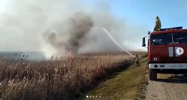 Скриншот страницы ГУ МЧС по Краснодарскому краю в соцсети https://www.instagram.com/p/B5NhULLoJCP/