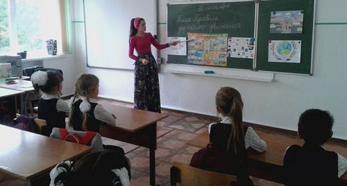 Урок в школе в Ингушетии. Фото: soshdl.ru