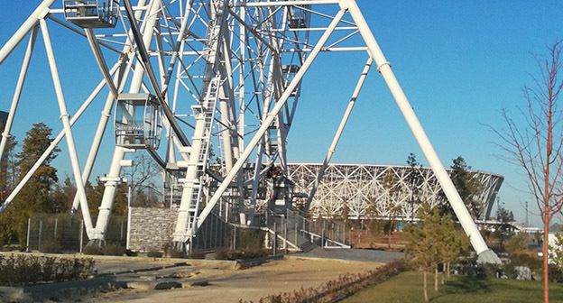 Колесо обозрения в центральном парке Волгограда. Фото Татьяны Филимоновой для "Кавказского узла"