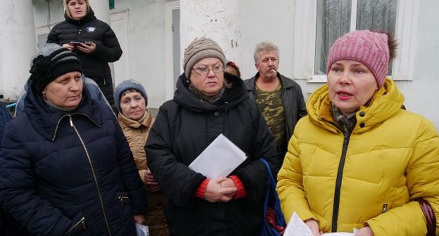 Участники пикета в Гуково. Фото Вячеслава Прудникова для "Кавказского узла".