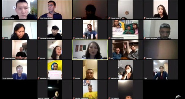 Онлайн-митинг, посвященный Калмыкии. Фото: скриншот с Youtube-канала ZaaN Online https://www.youtube.com/watch?v=YIL-_xWP-zE&feature=emb_title