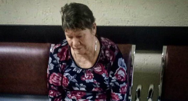 Пенсионерка Вера Андреева в ожидании приговора военного суда. Фото: Валерий Люгаев для "Кавказского узла"