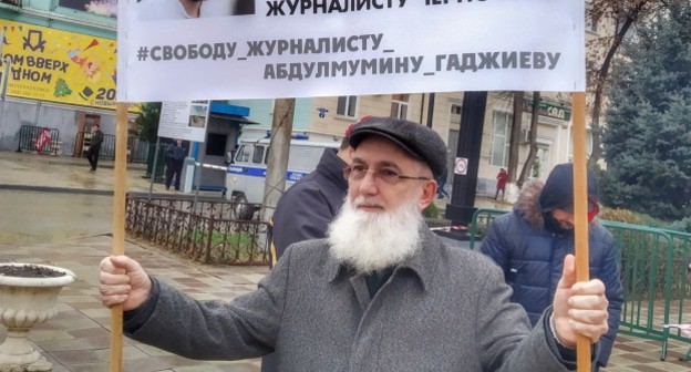 Дагестанский историк Хаджимурад Доного. Фото Ильяса Капиева для "Кавказского узла".