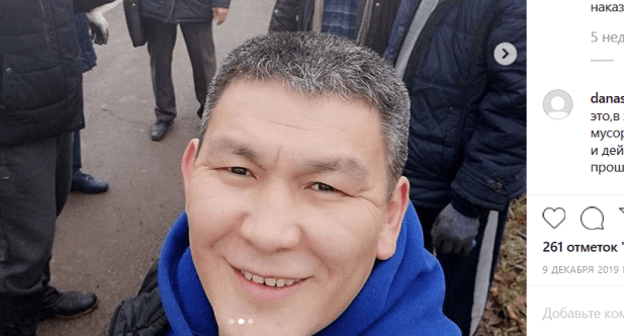 Санал Убушиев. Скриншот поста в личном аккаунте Instagram https://www.instagram.com/p/B52RP-OiBRh/ 