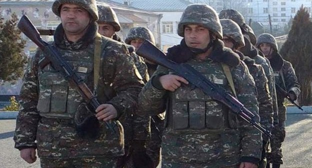 Солдаты армии НКР. Фото: пресс-служба МО Армении  http://www.mil.am/hy/news/7326