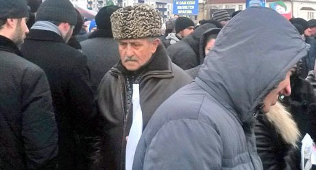 Житель Чечни на массовом мериприятии. Фото Николая Петрова для "Кавказского узла"