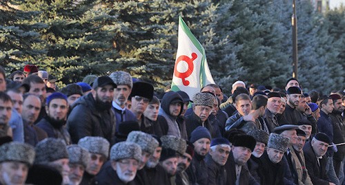 Участники митинга в Магасе. Фото: REUTERS/Maxim Shemetov