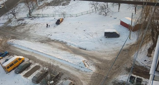 Придомовая территория на улице 2-й Таманской дивизии. Фото: Пшихачева  Фатима