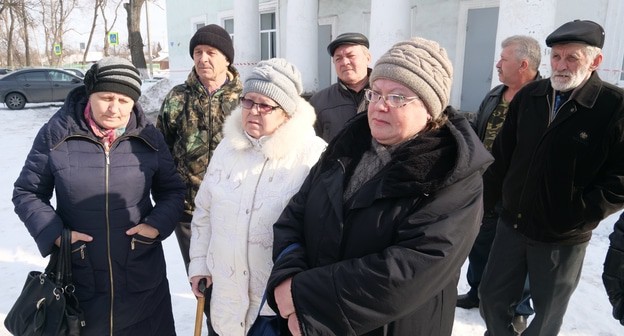 Бывшие сотрудники "Кингкоула" на пикете в Гуково 15 февраля 2020 года. Фото Вячеслава Прудникова для «Кавказского узла»