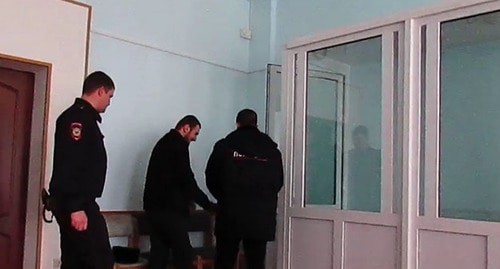 Джохар Алиев в зале суда. Фото "Кавказского узла"