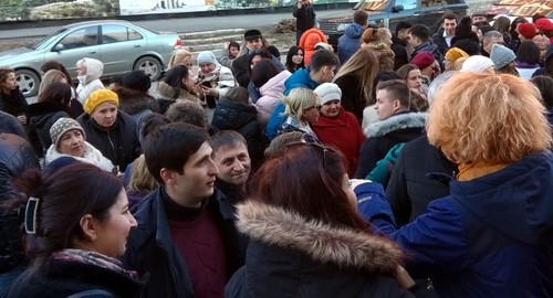 Соверующие из разных регионов приехали поддержать дагестанских Свидетелей Иеговы* в кассационном суде. Пятигорск, 26 февраля 2020 года. Фото предоставлено "Кавказскому узлу" супругой одного из обвиняемых. Соверующие из разных регионов приехали поддержать дагестанских Свидетелей Иеговы* в кассационном суде. Пятигорск, 26 февраля 2020 года. Фото предоставлено "Кавказскому узлу" супругой одного из обвиняемых.