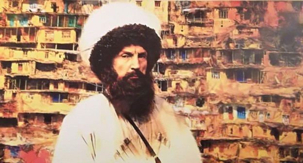 Картина на выставке "Архив Ахульго" в ГЦСИ во Владикавказе.Фото: Эмма Марзоева для "Кавказского узла".