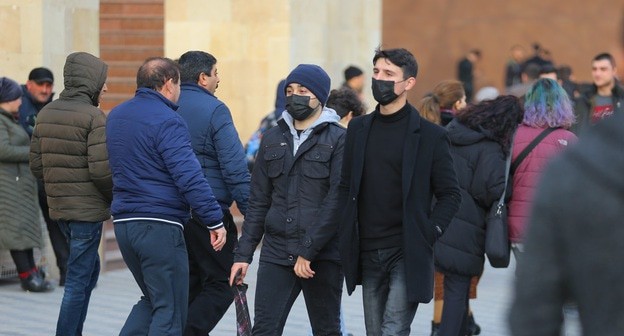 Профилактика коронавируса. Баку. Фото Азиза Каримова для "Кавказского узла"