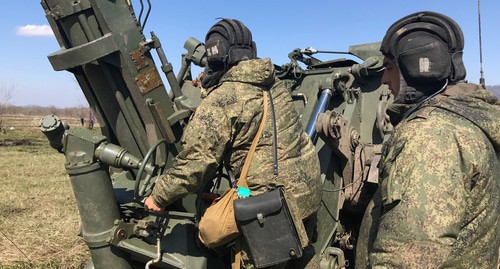 Артиллеристы ЮВО в Северной Осетии. Фото пресс-службы ЮВО  