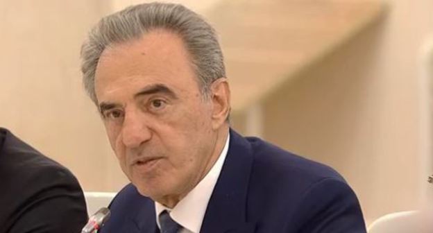 Асламбек Паскачев. Стоп-кадр видео заседания Совета по межнациональным отношениям при президенте России в Нальчике. 29 ноября 2019 года. http://kremlin.ru/events/president/news/62160