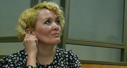 Анастасия Шевченко в зале суда, 18 марта 2020 года. Фото Константина Волгина для "Кавказского узла"
