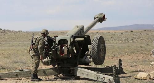 На линии фронта. Фото: пресс-служба министерства обороны Армении