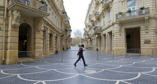 Пустые улицы Баку. Апрель 2020 года. Фото Азиза Каримова для "Кавказского узла"