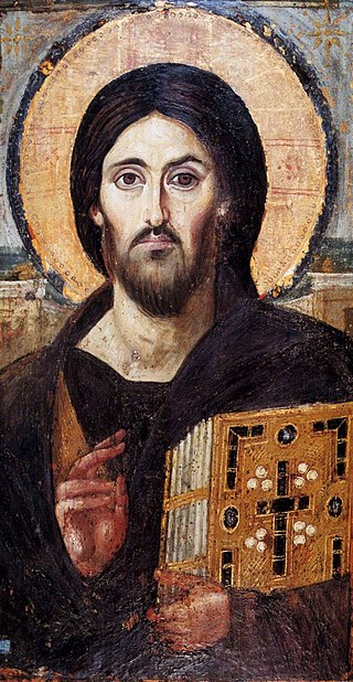 Христос Пантократор (одна из древнейших икон Христа, VI век, монастырь Святой Екатерины). Фото ttps://ru.wikipedia.org