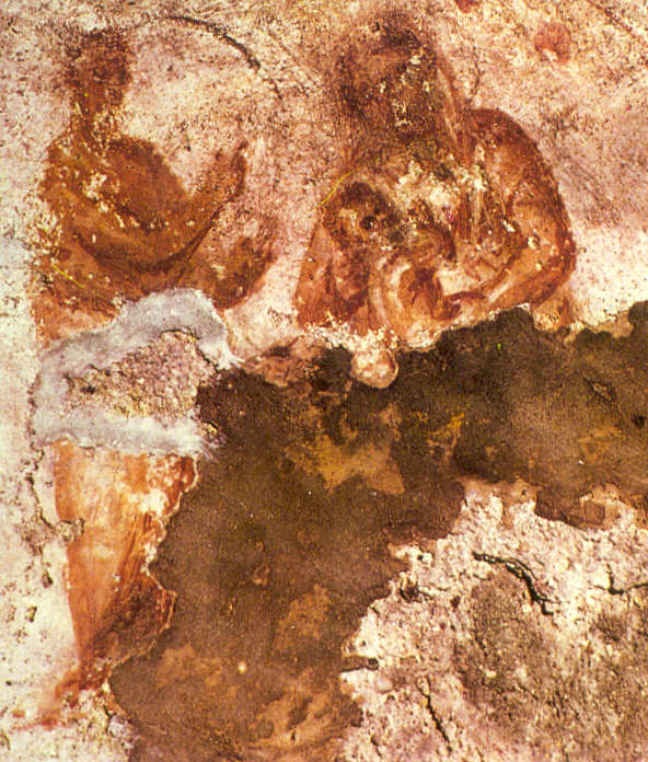 Древнейшее известное изображение Богородицы с младенцем Иисусом (катакомбы Присциллы). Создано: конец II века. Фото https://ru.wikipedia.org
